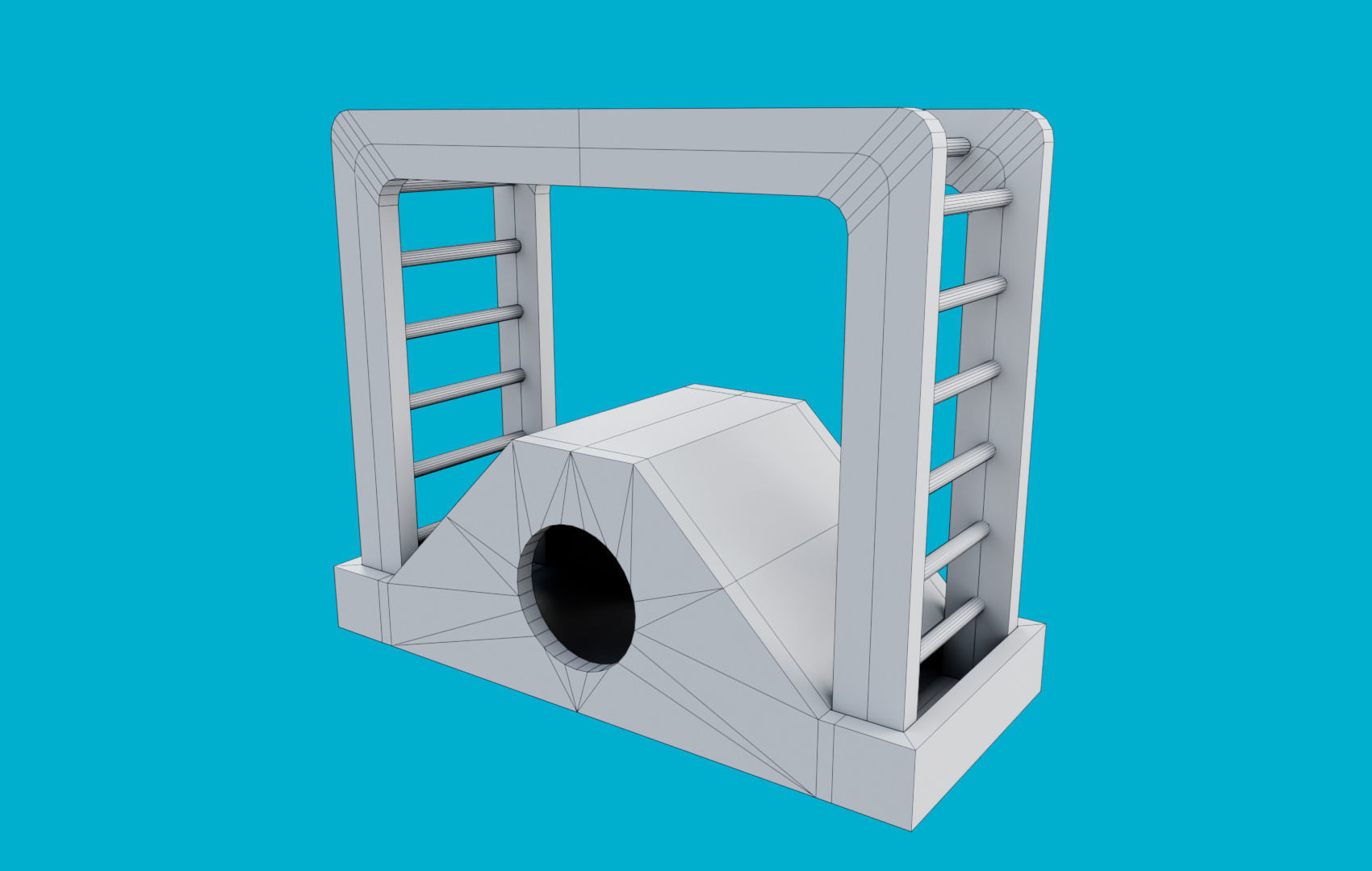 Climbing Ladders For Hamster Low-poly 3D model_23