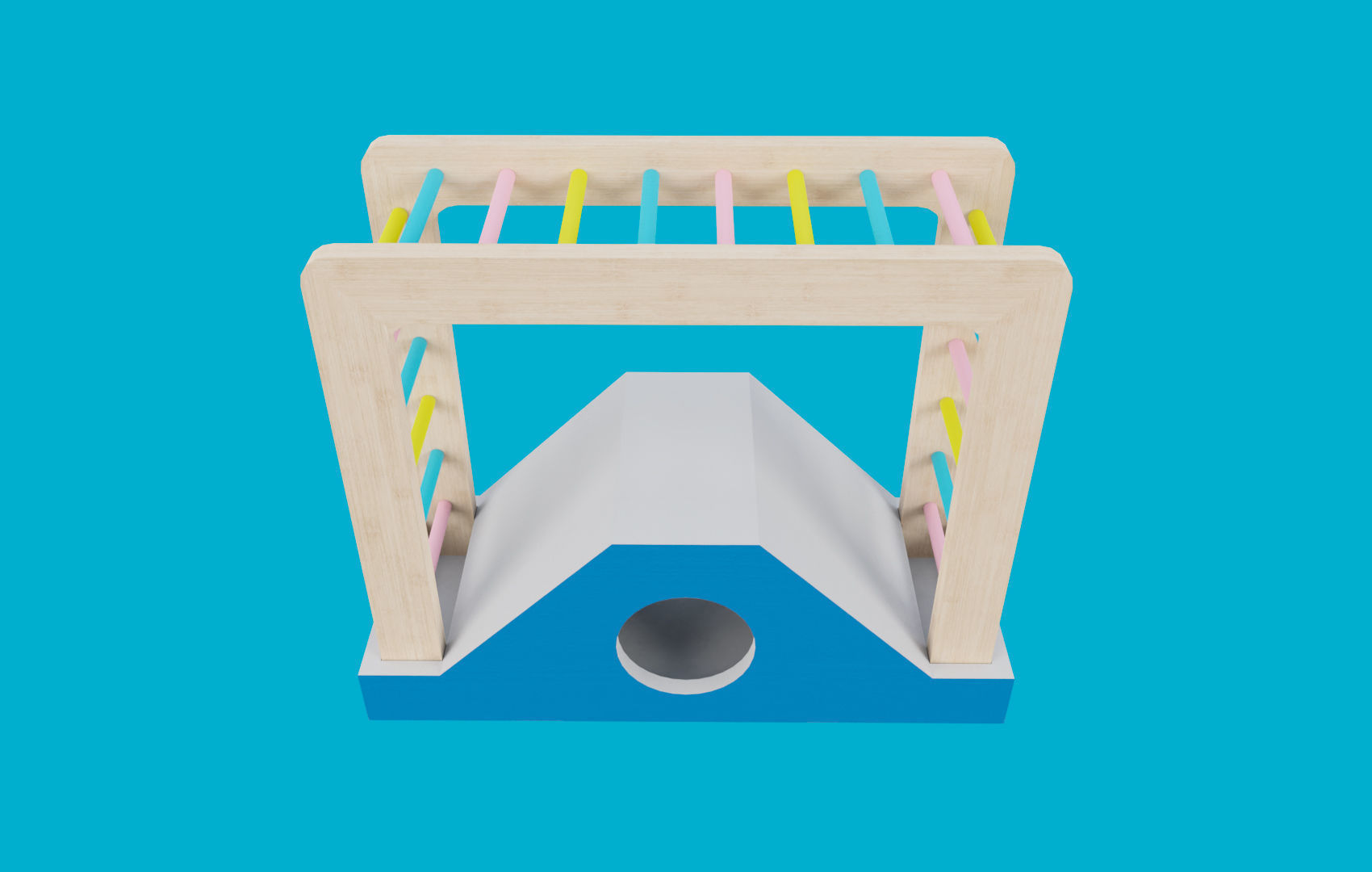 Climbing Ladders For Hamster Low-poly 3D model_4