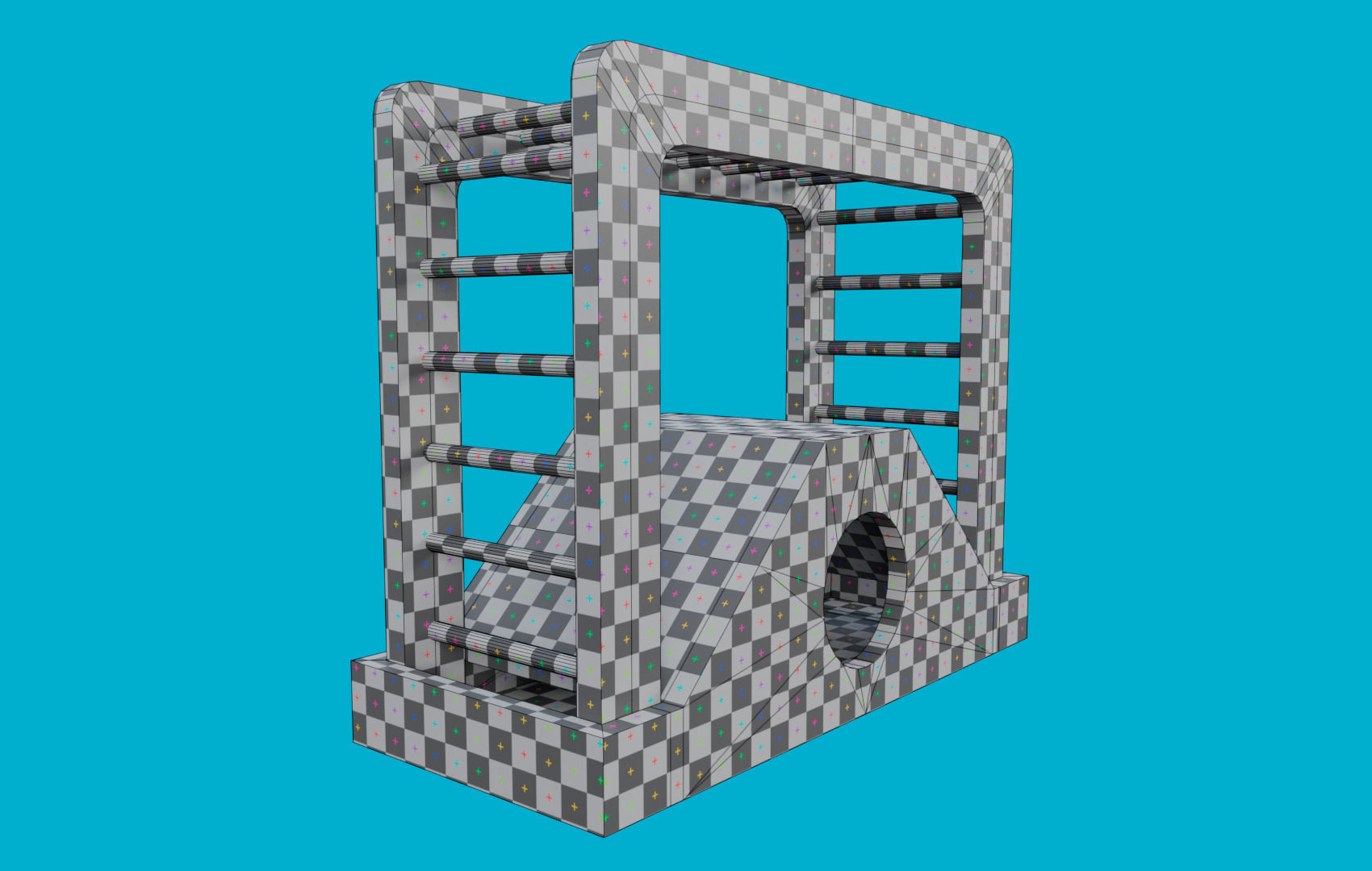 Climbing Ladders For Hamster Low-poly 3D model_34