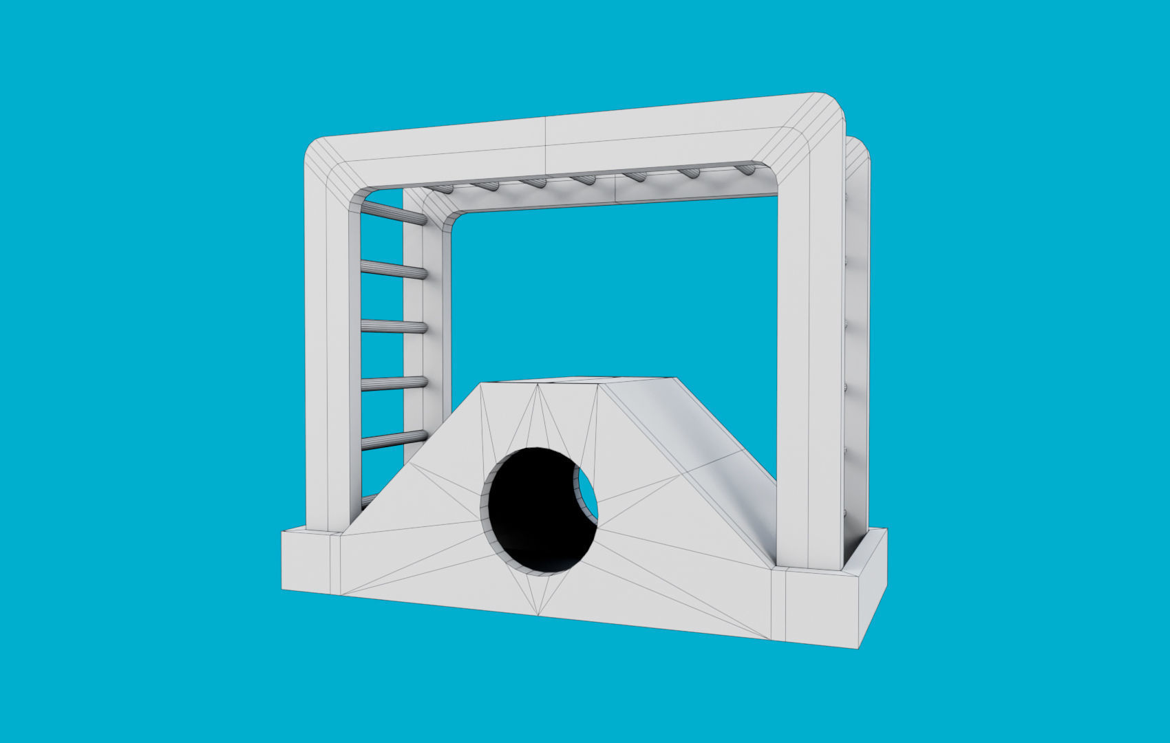 Climbing Ladders For Hamster Low-poly 3D model_26