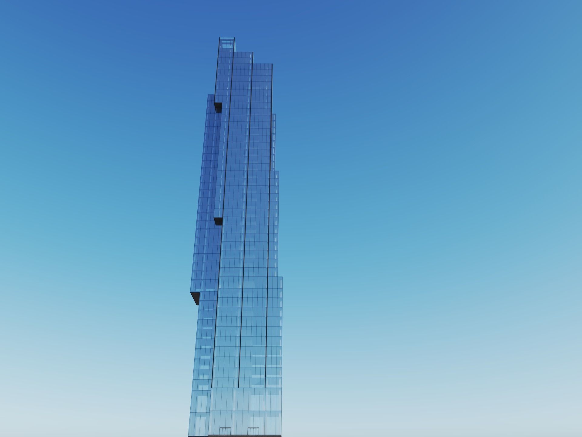 45 Park Place New York Low-poly 3D model_3