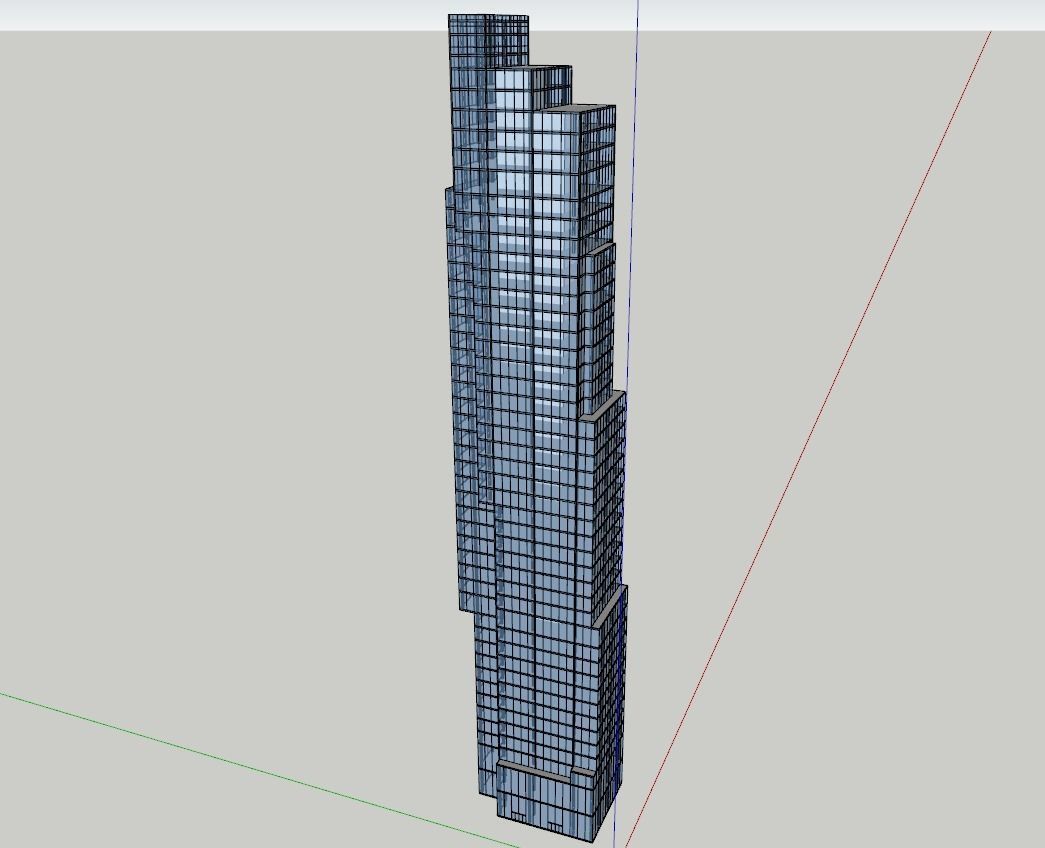 45 Park Place New York Low-poly 3D model_6