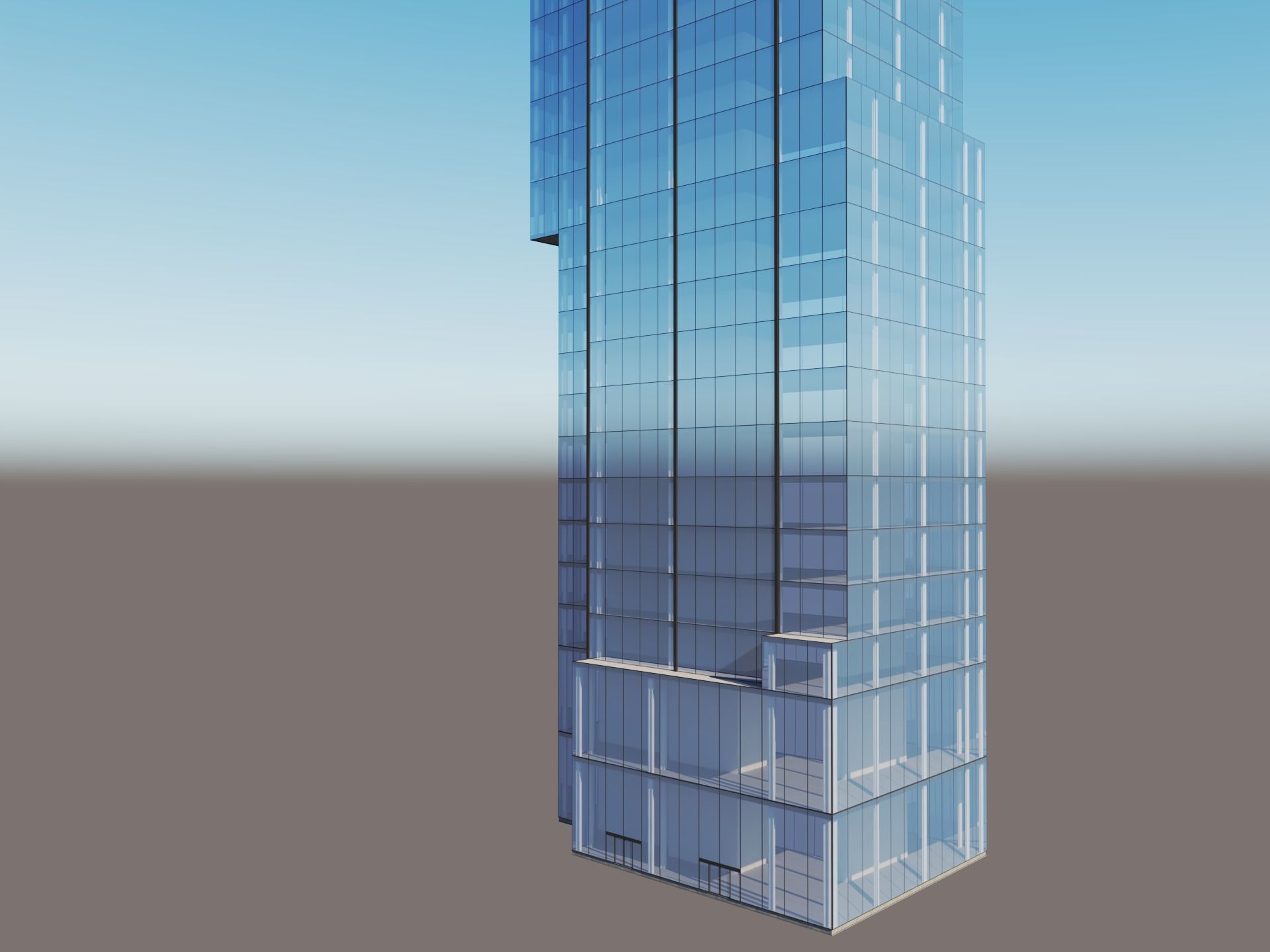 45 Park Place New York Low-poly 3D model_4