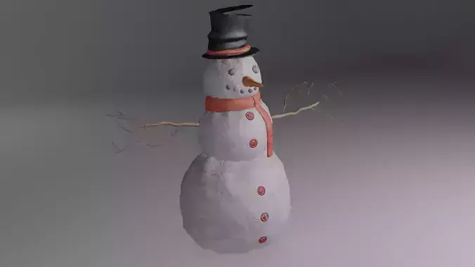 Christmas winter snowman