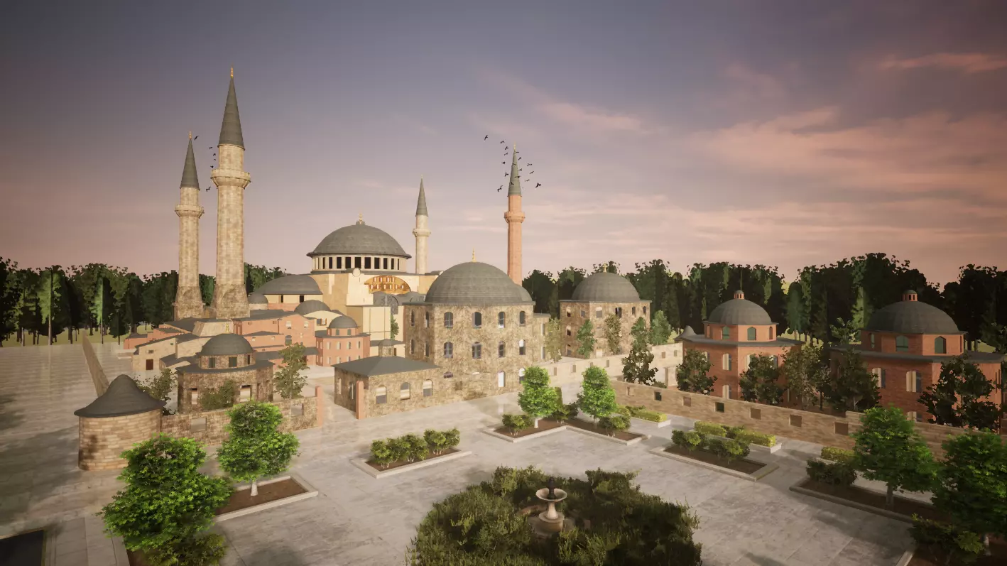 Hagia Sophia Ayasofya Turkey - 3D model Low-poly 3D model_0