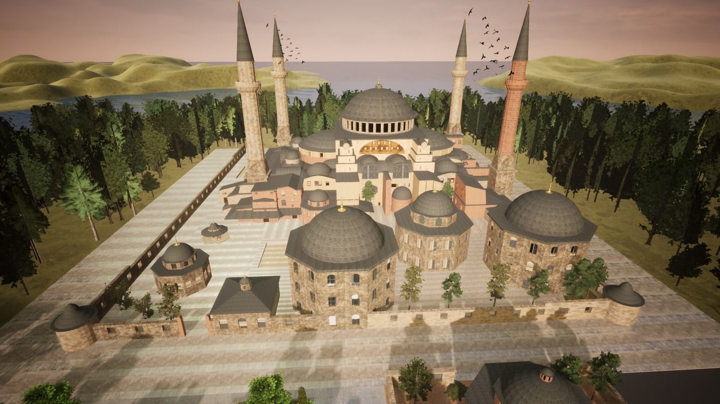 Hagia Sophia Ayasofya Turkey - 3D model Low-poly 3D model_3