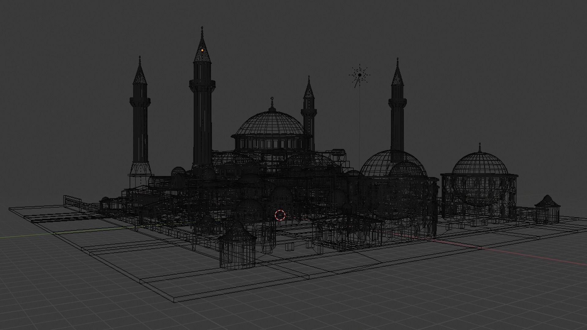 Hagia Sophia Ayasofya Turkey - 3D model Low-poly 3D model_5
