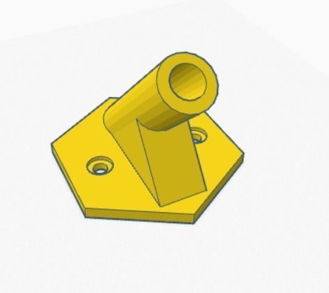 Cat Toy Wall Mount for Stick Type Cat Toys 3D print model_7