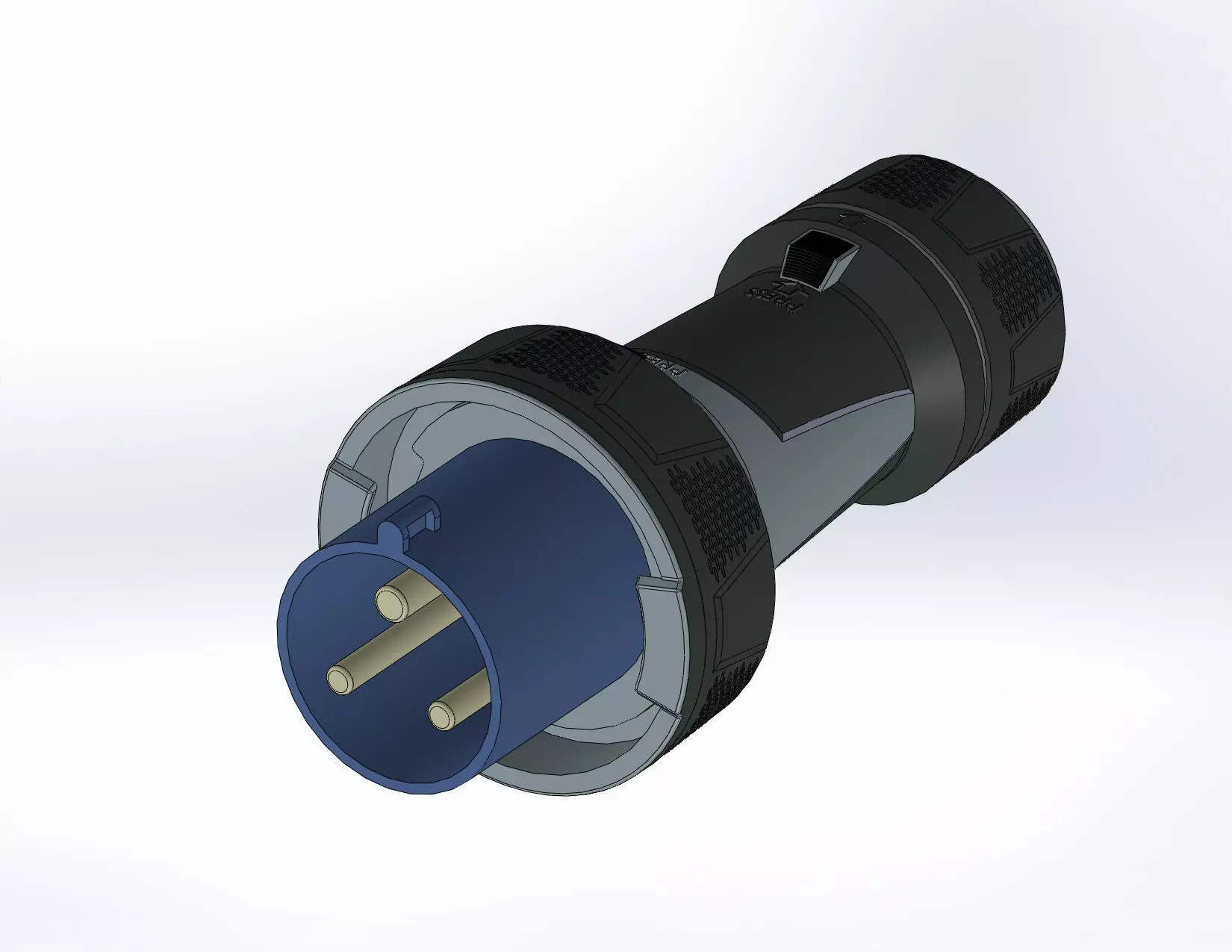Stecker PowerTOP Xtra 63A 3P IP67 3D model_0