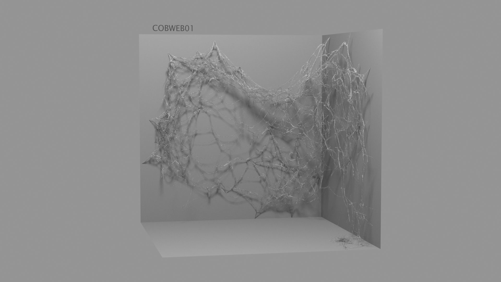 Cobwebs Collection open door with spider webs 3D model_34