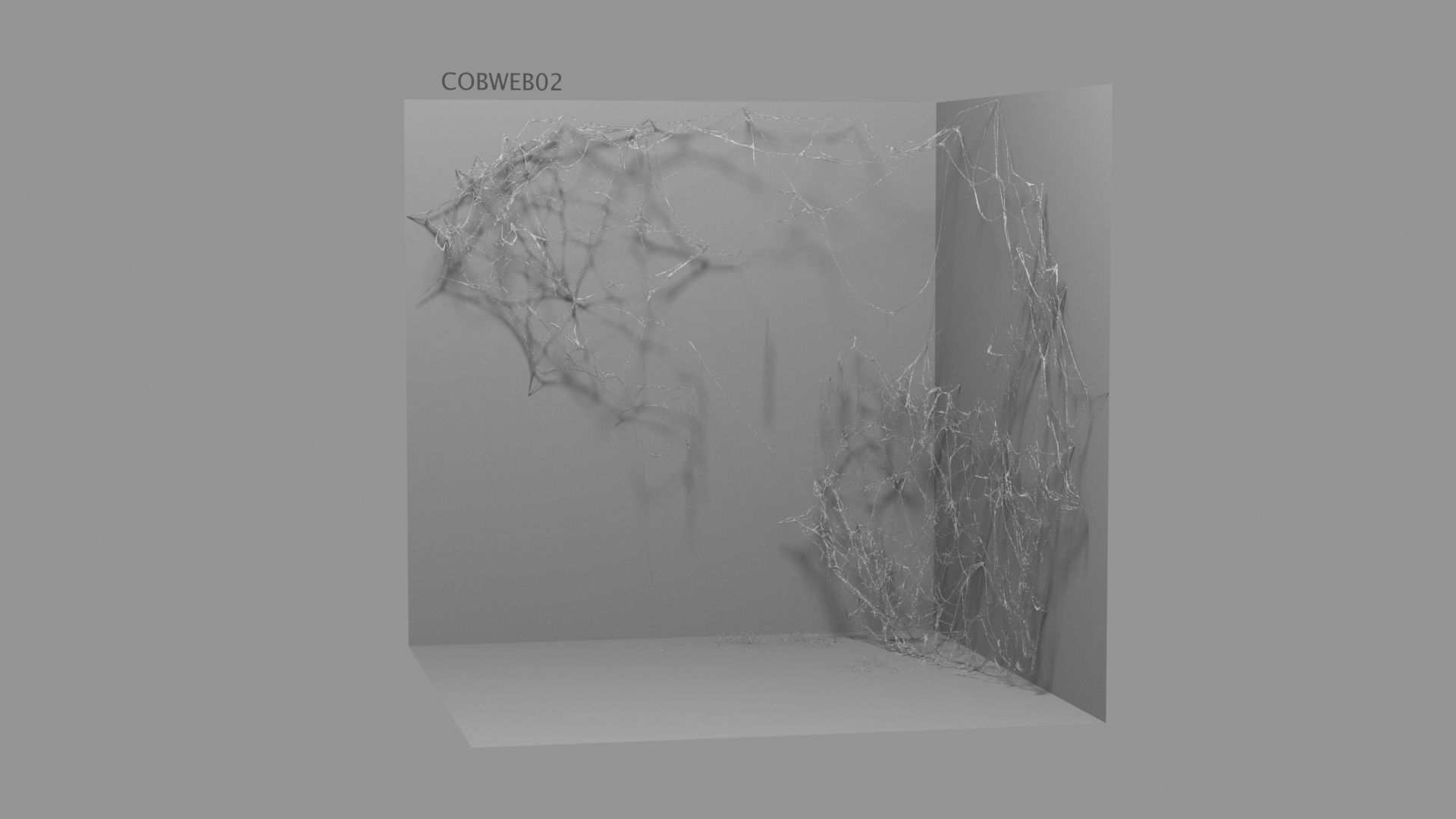 Cobwebs Collection open door with spider webs 3D model_40