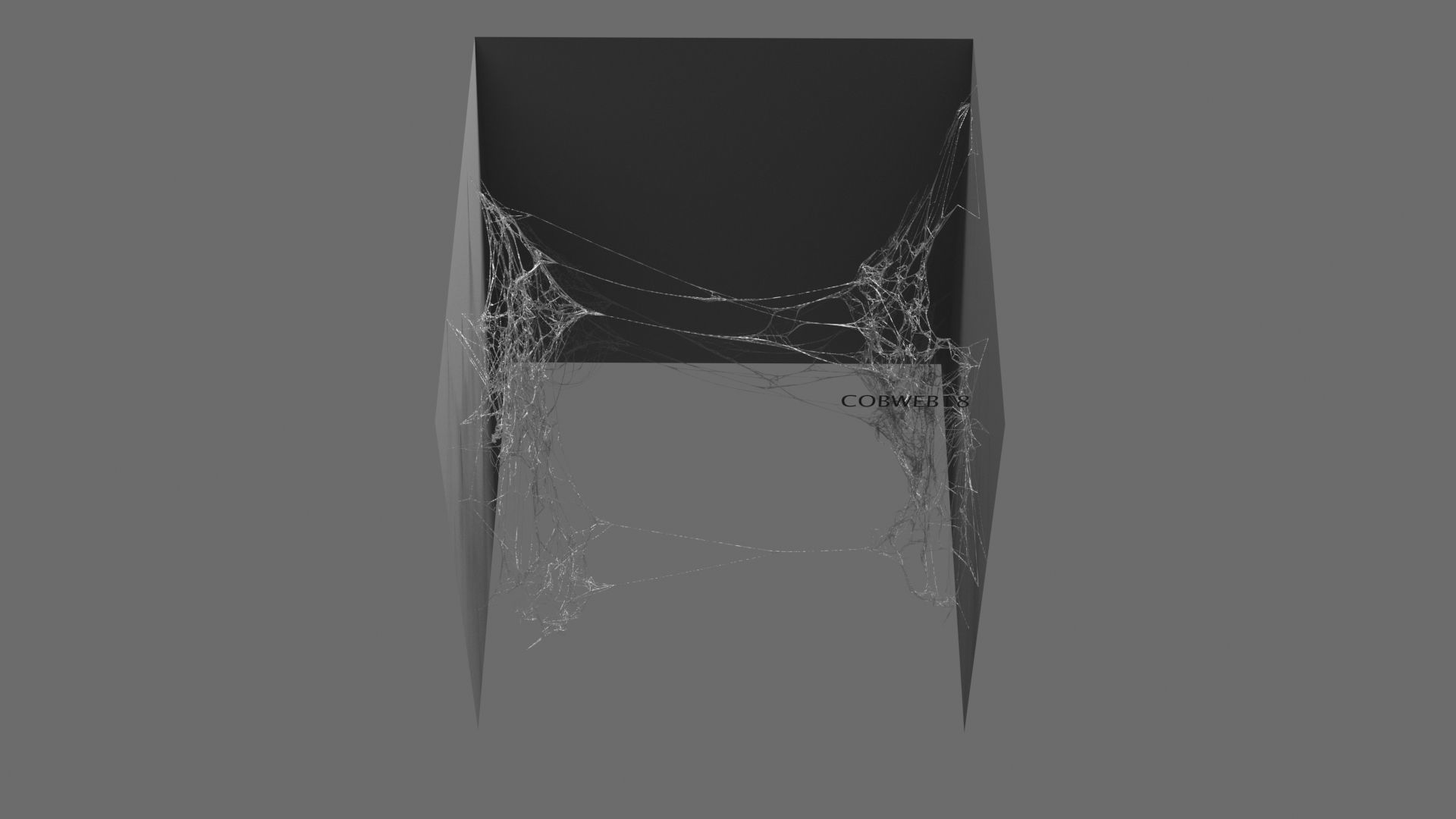 Cobwebs Collection open door with spider webs 3D model_27