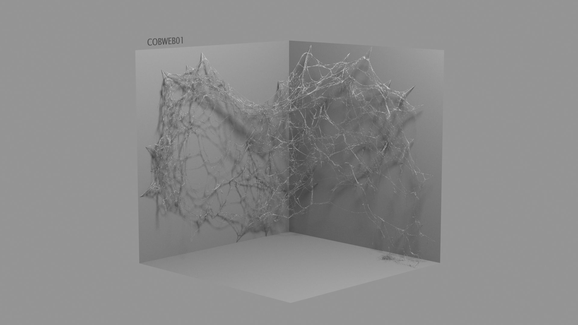 Cobwebs Collection open door with spider webs 3D model_32