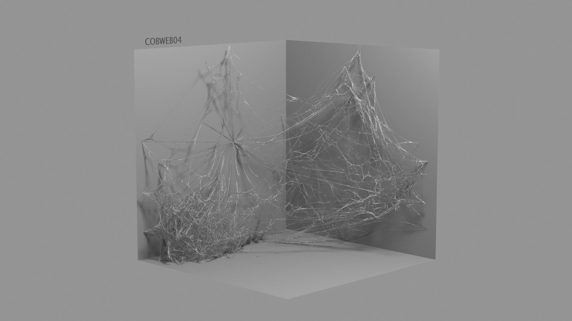 Cobwebs Collection open door with spider webs 3D model_44