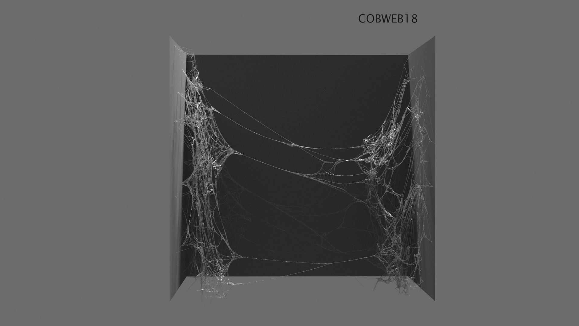 Cobwebs Collection open door with spider webs 3D model_26