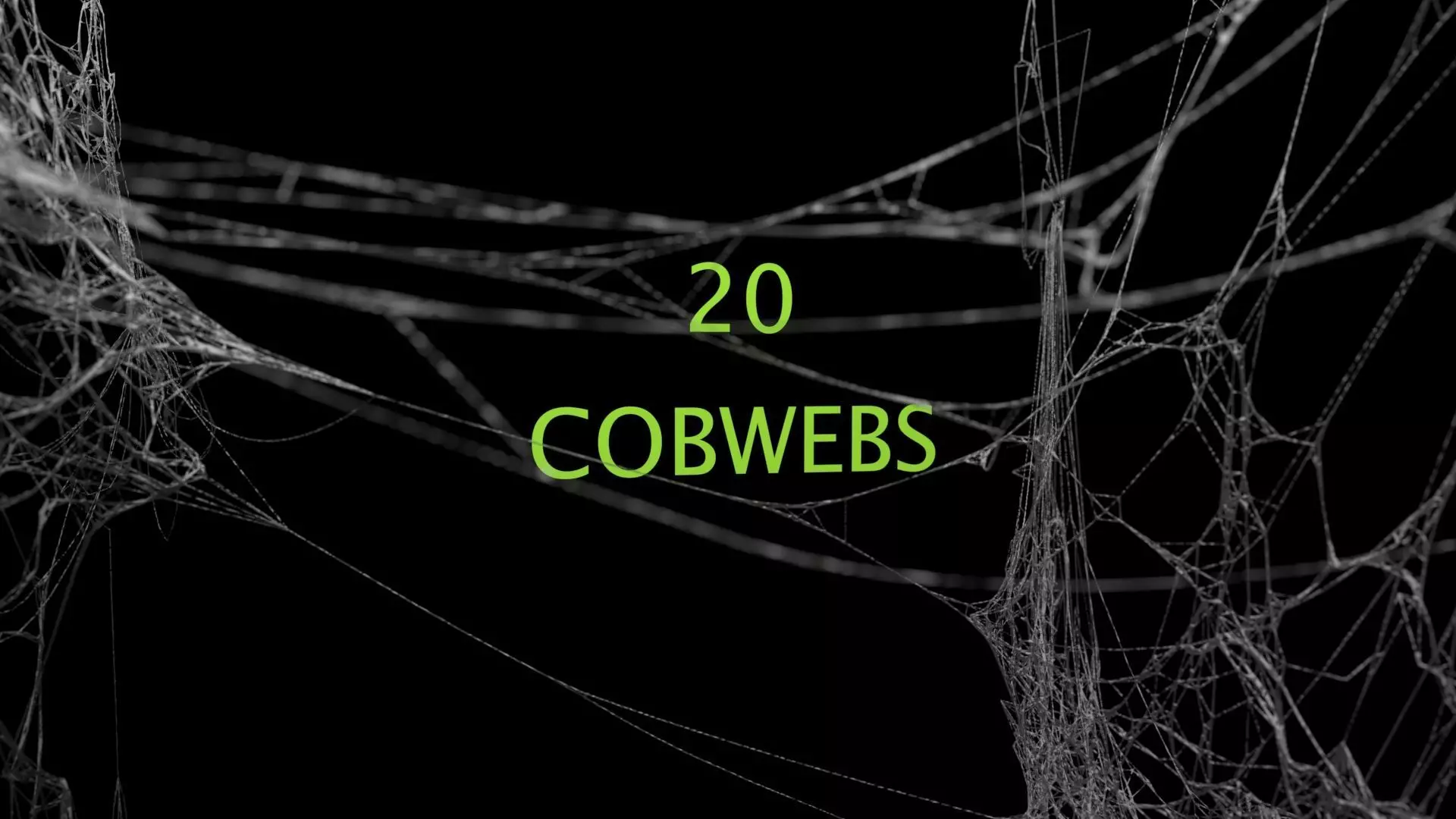 Cobwebs Collection open door with spider webs 3D model_0