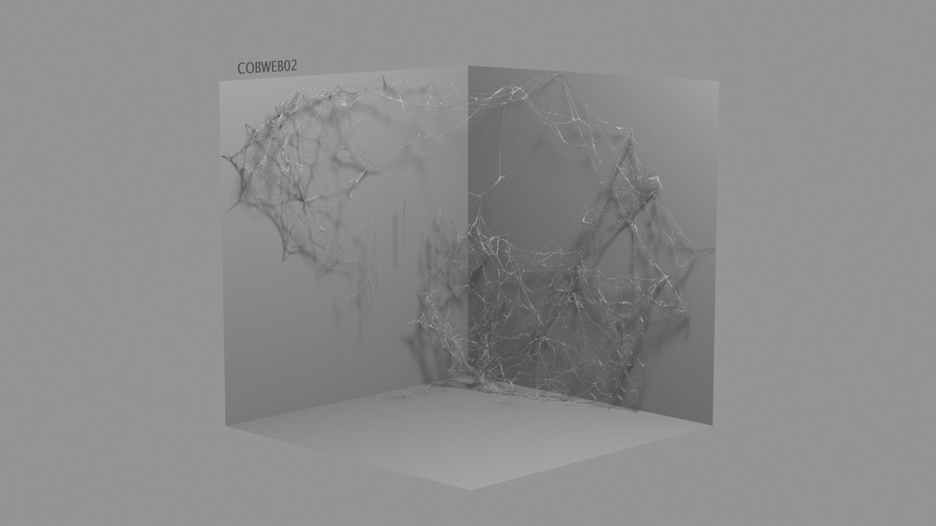 Cobwebs Collection open door with spider webs 3D model_38