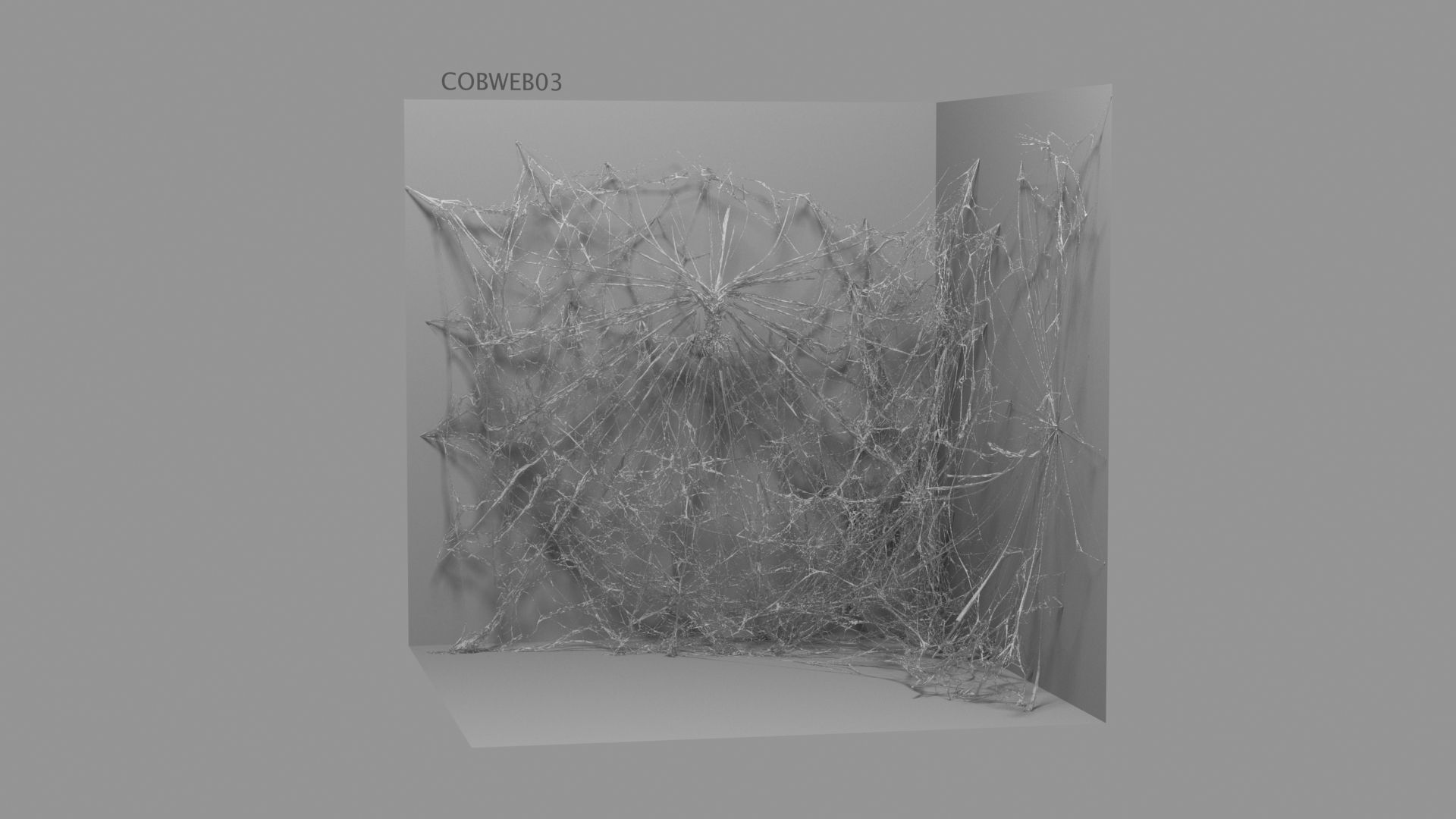 Cobwebs Collection open door with spider webs 3D model_43