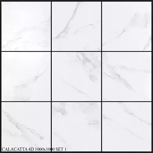 Peronda Calacatta 4D 1000x1000 Set 1