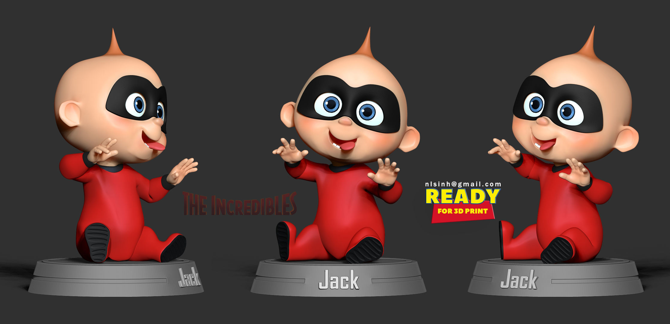 Jack-Jack Parr - Incredibles Fanart 3D print model_4