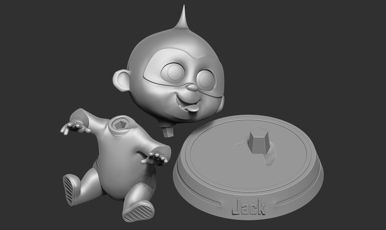 Jack-Jack Parr - Incredibles Fanart 3D print model_2