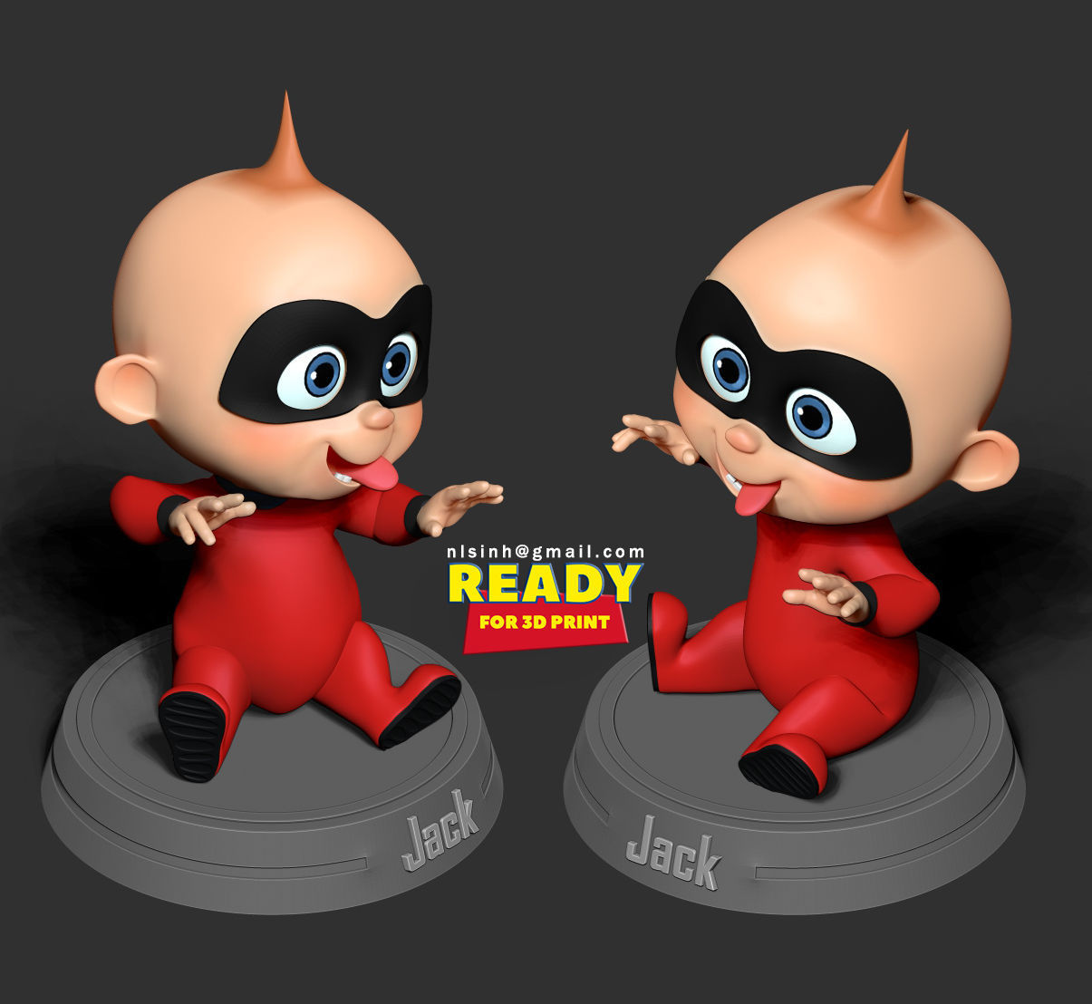 Jack-Jack Parr - Incredibles Fanart 3D print model_1