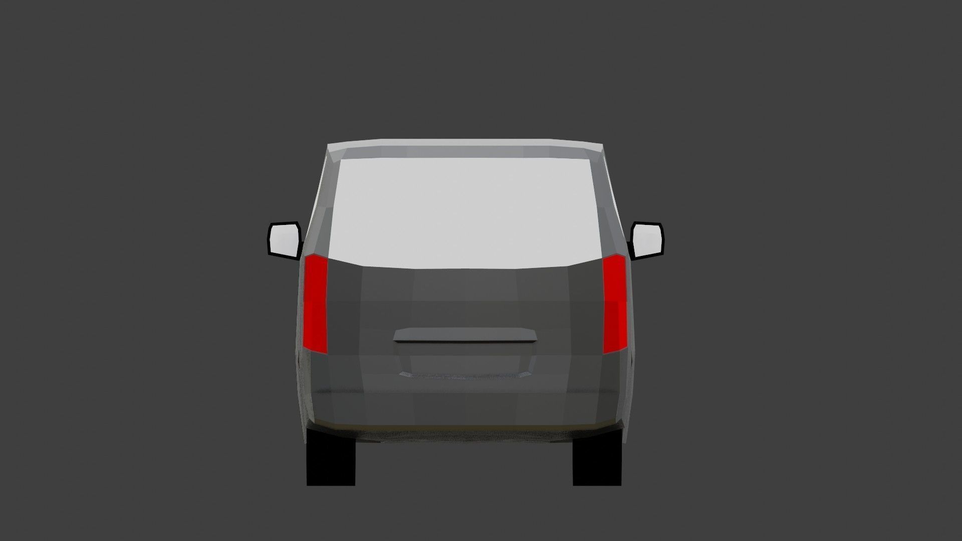 MPV model low poly van Low-poly 3D model_6