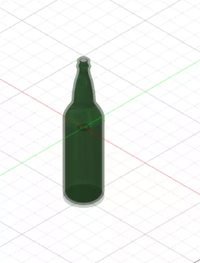 Regular Beer Bottle Free 3D model