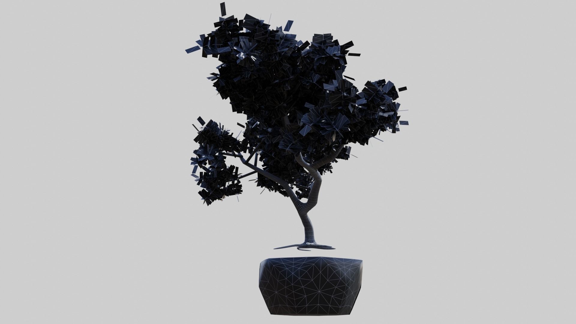 Bonsai Tree Low-poly 3D model_7