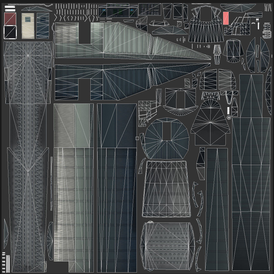 C130 Super Hercules Low-poly 3D model_18