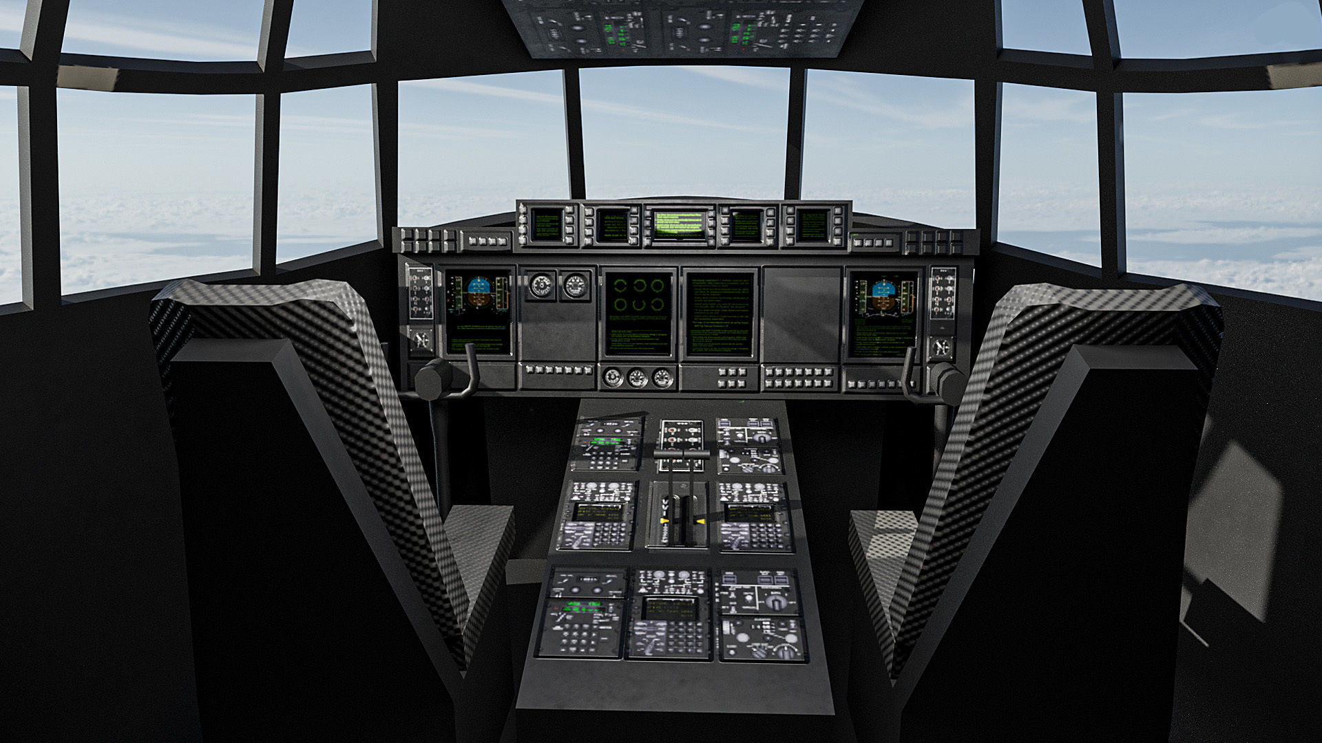 C130 Super Hercules Low-poly 3D model_19