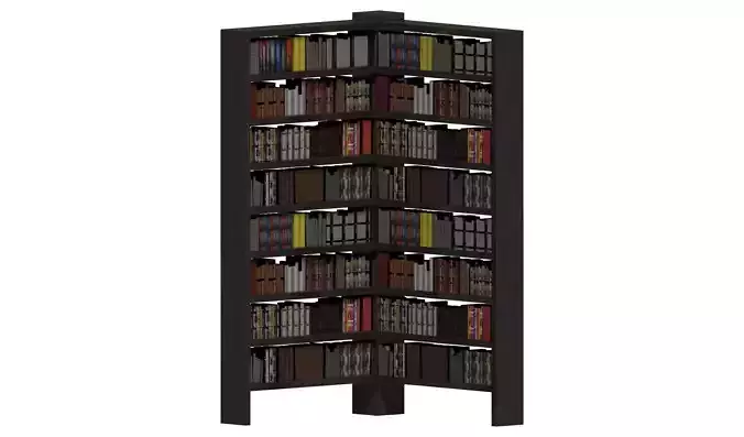 Bookshelf corner bookcase