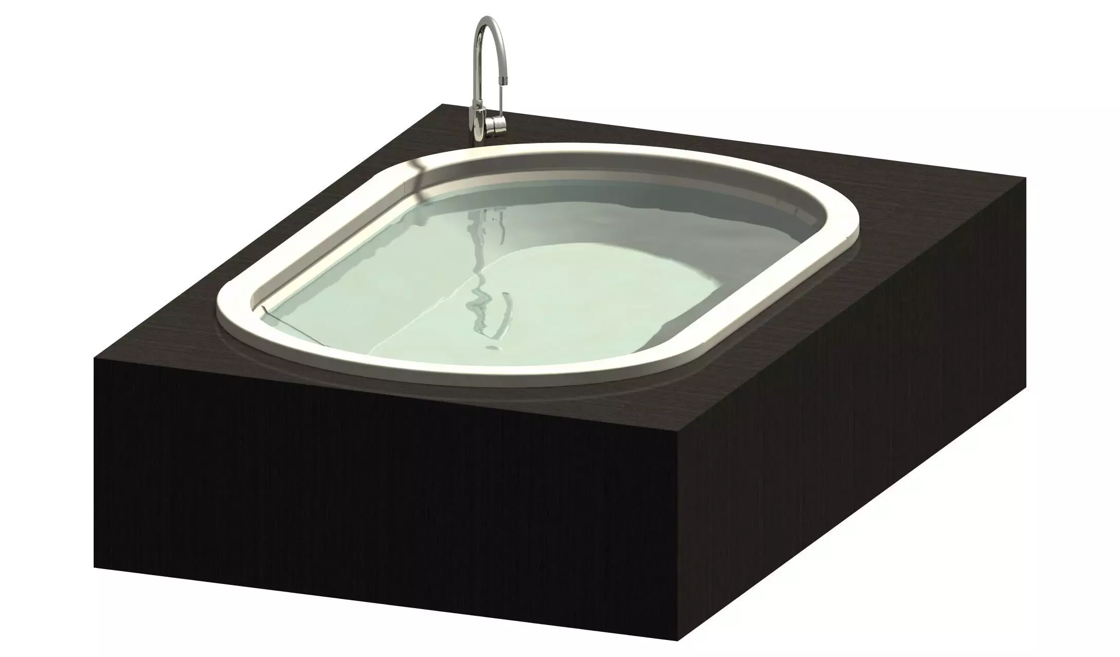 bath with water Free 3D model