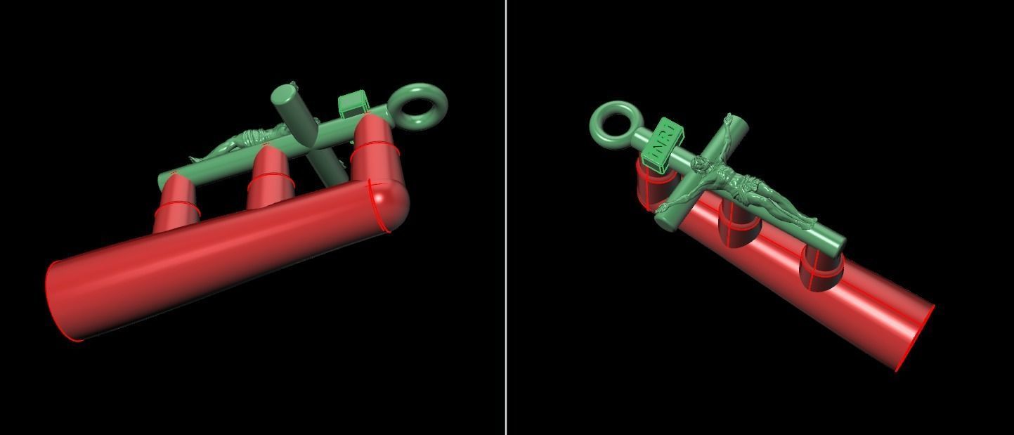 JESUS CROSS PENDANT MID SIZE 3D print model_13