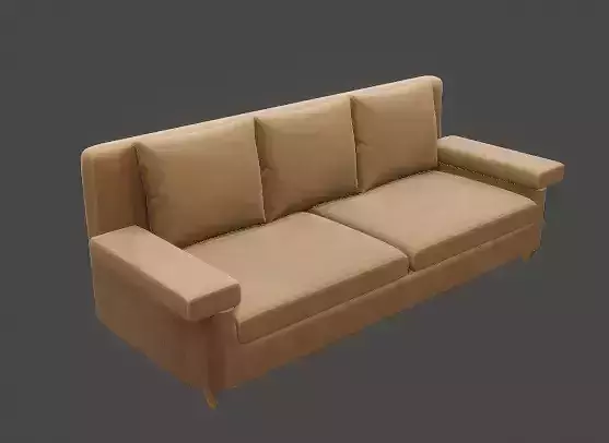 Low poly couch sofa
