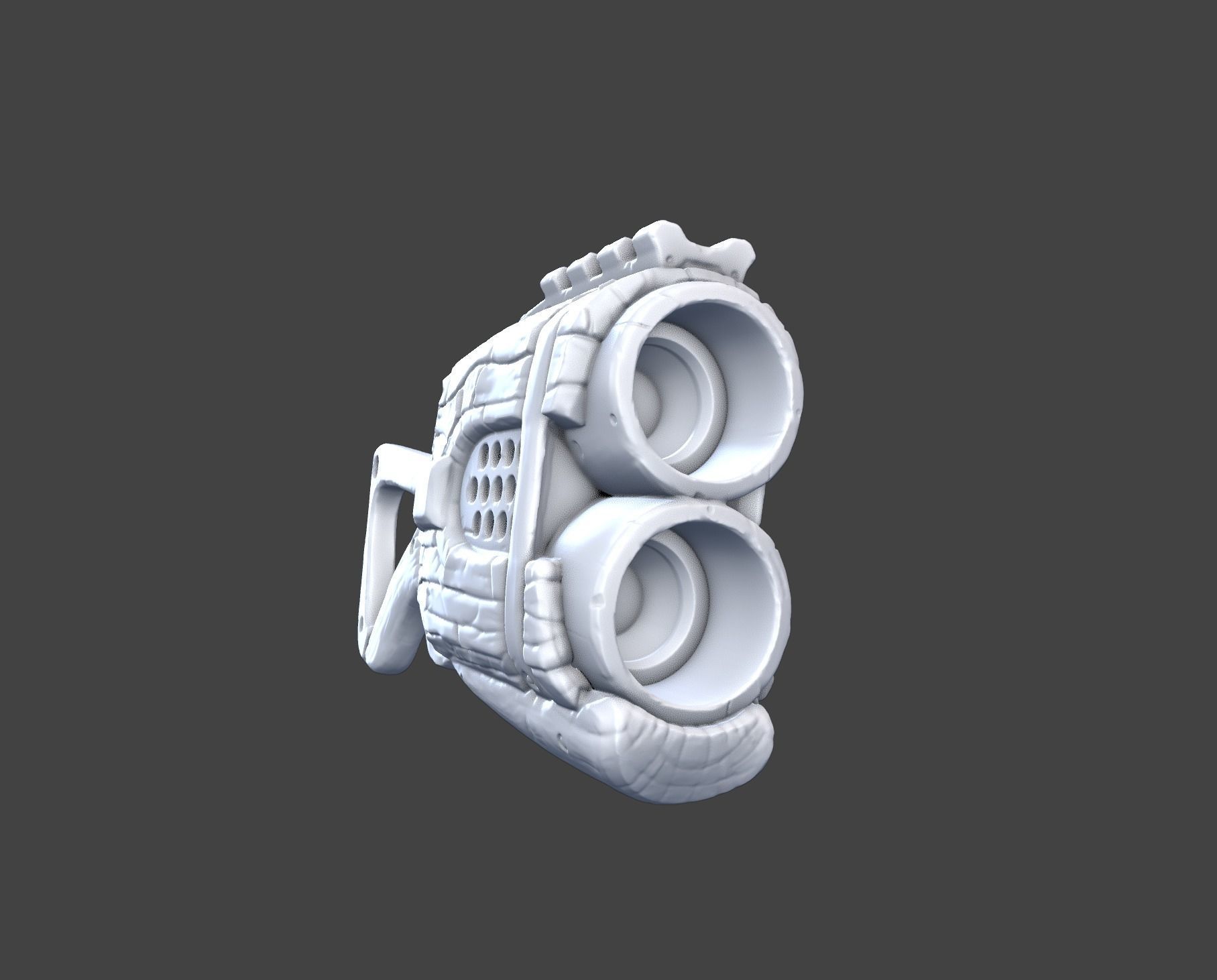 Stylized shotgun 3D print model_1
