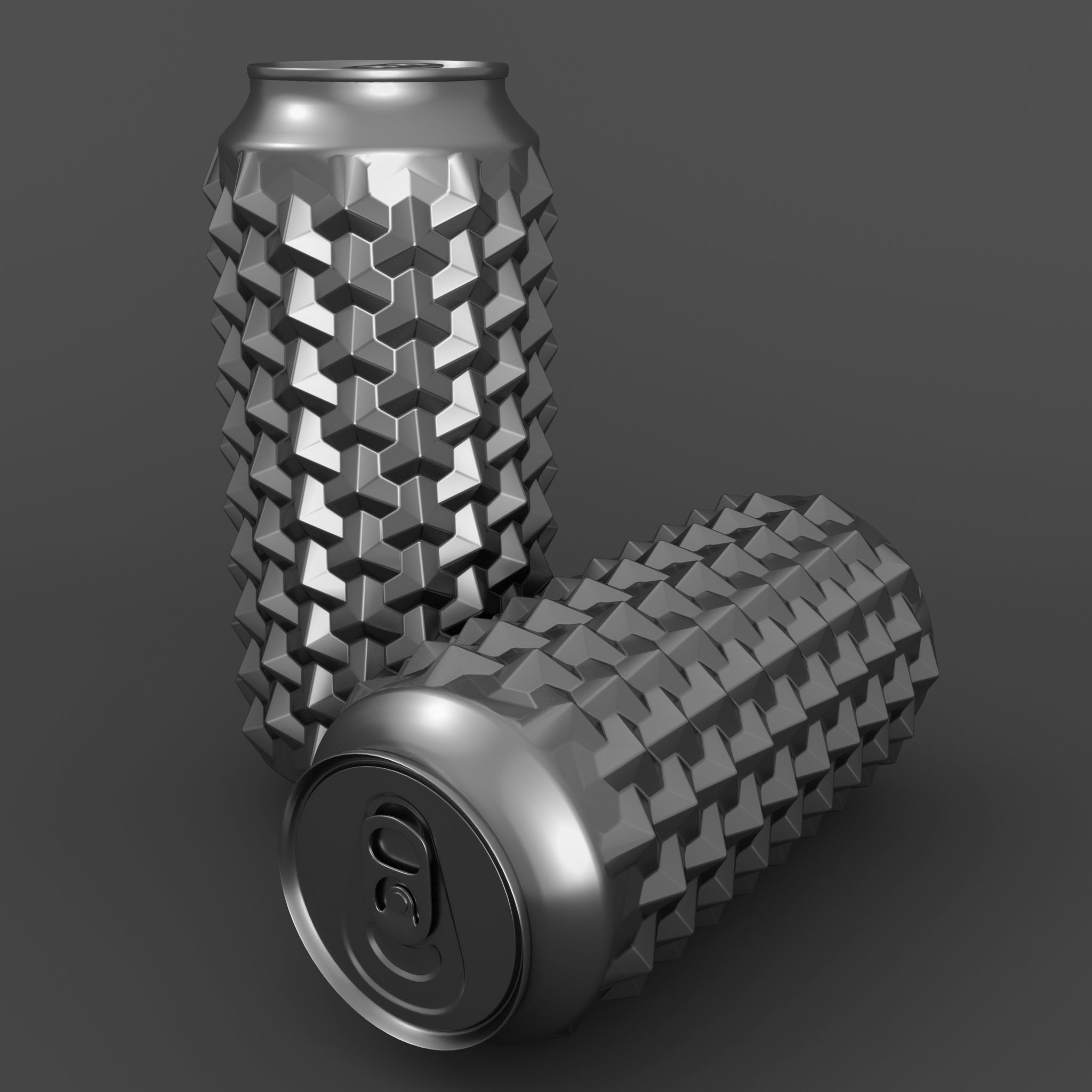 Can Art 4 Low-poly 3D model_1