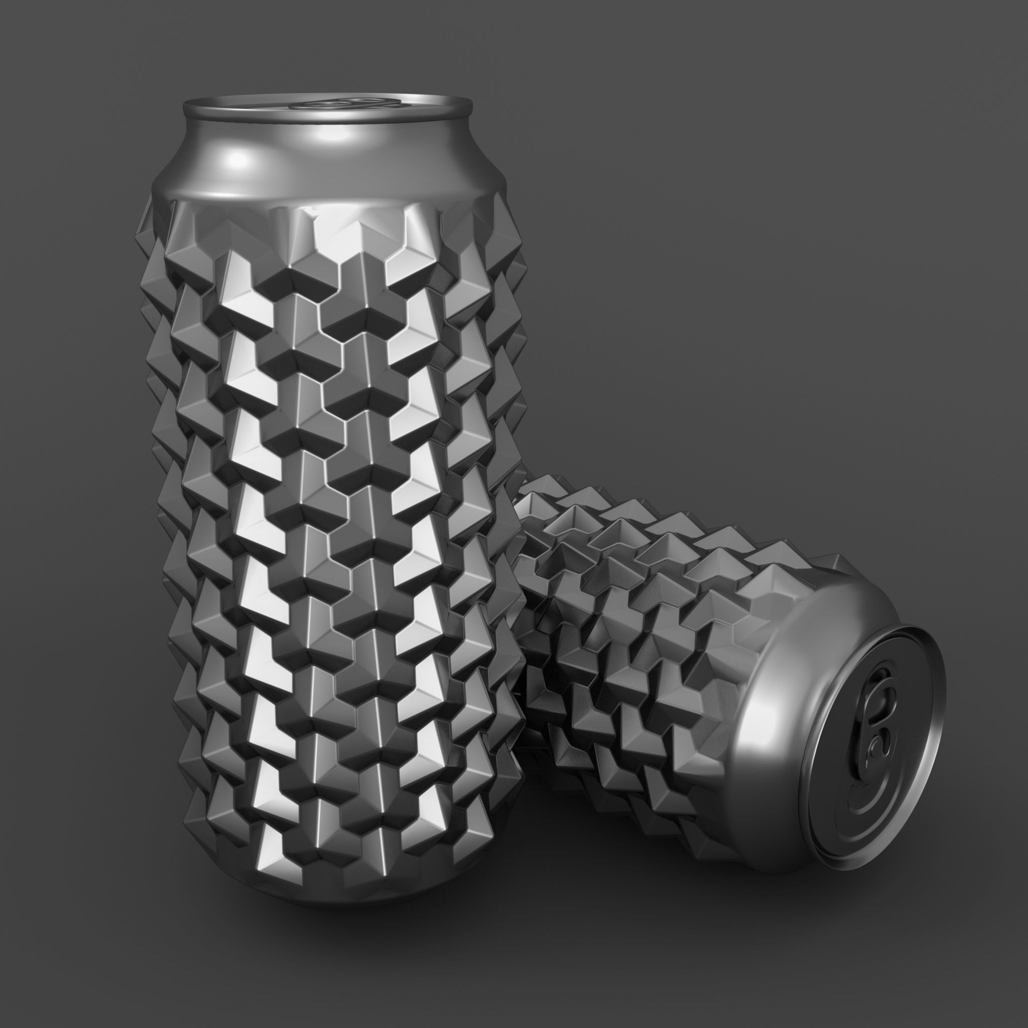 Can Art 4 Low-poly 3D model_2