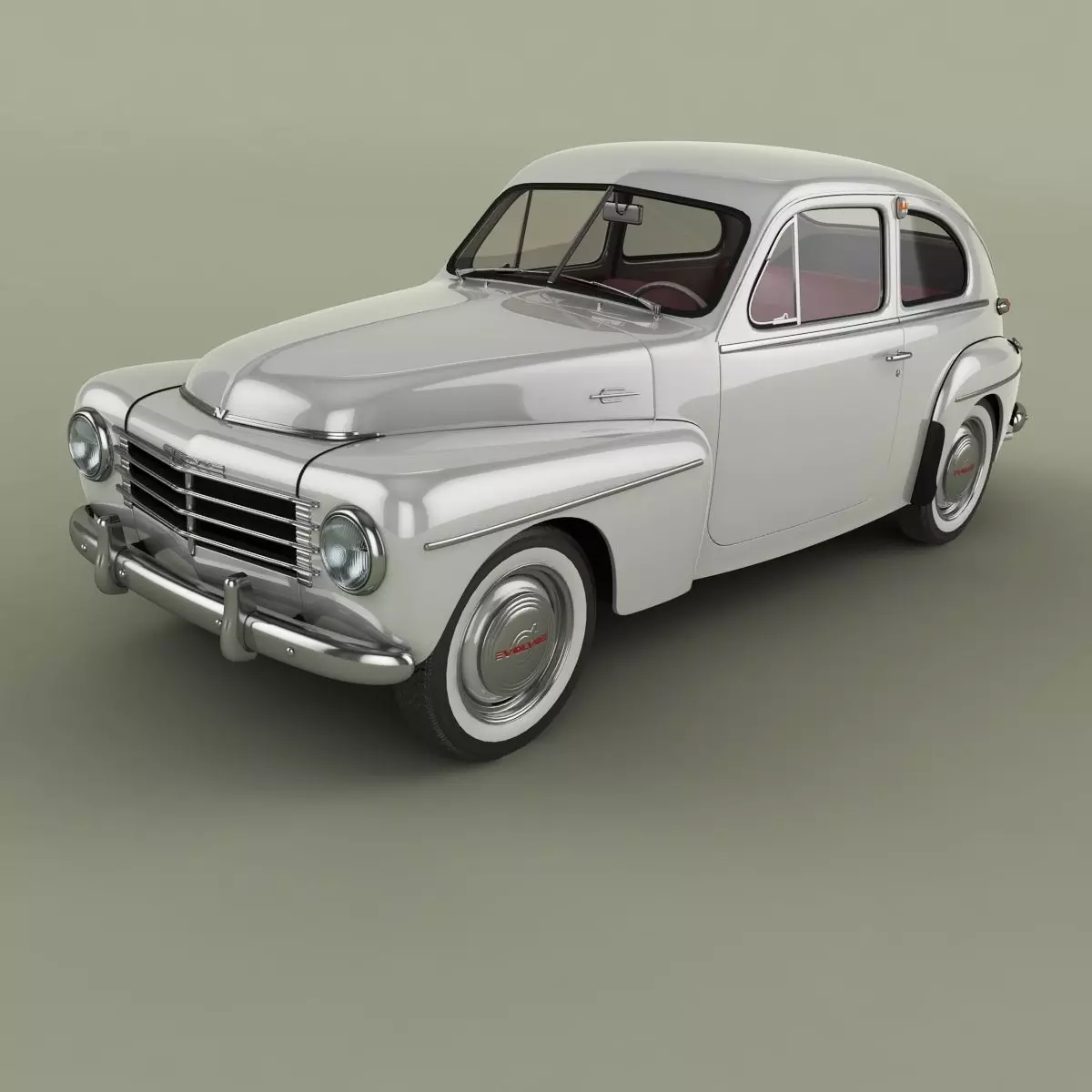 Volvo PV444 Coupe 3D model_0