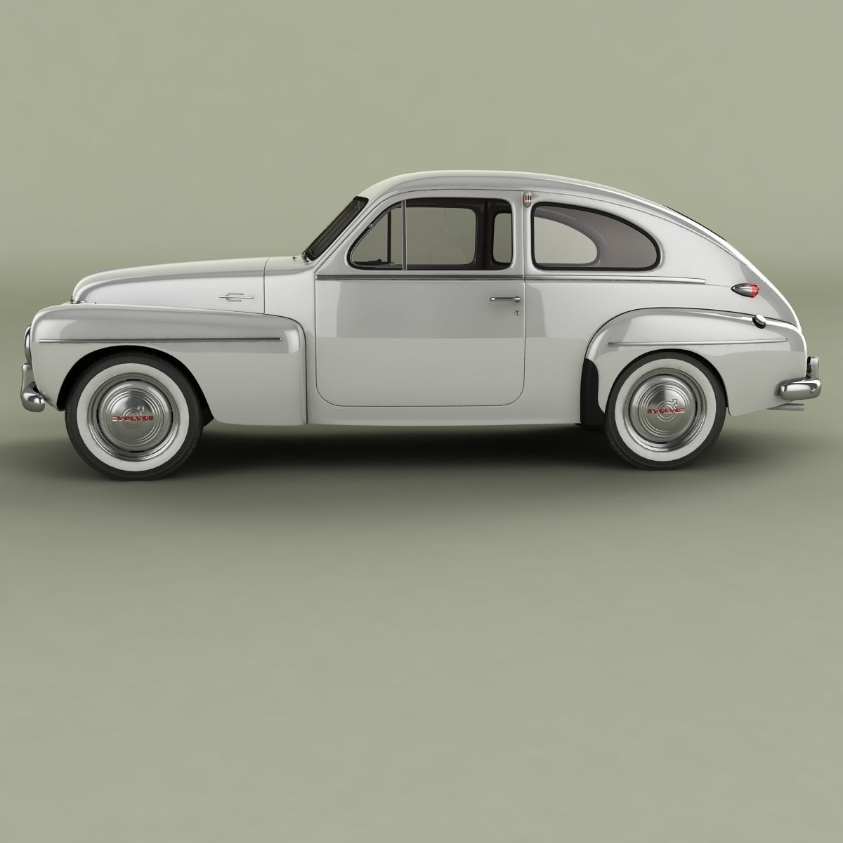 Volvo PV444 Coupe 3D model_1