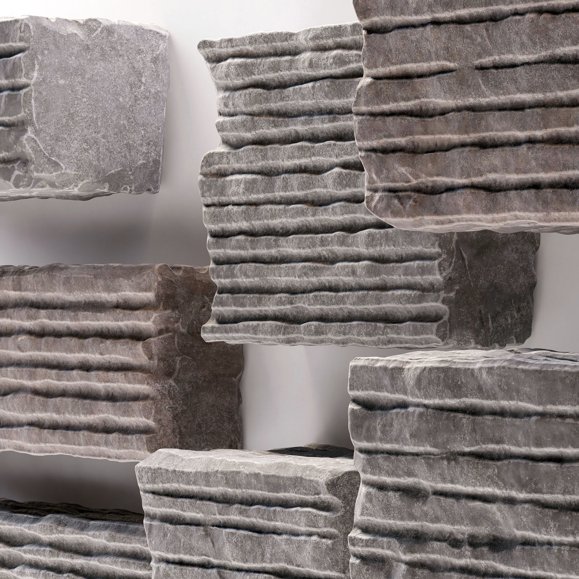 Slab decor hole facture n1 3D model_5