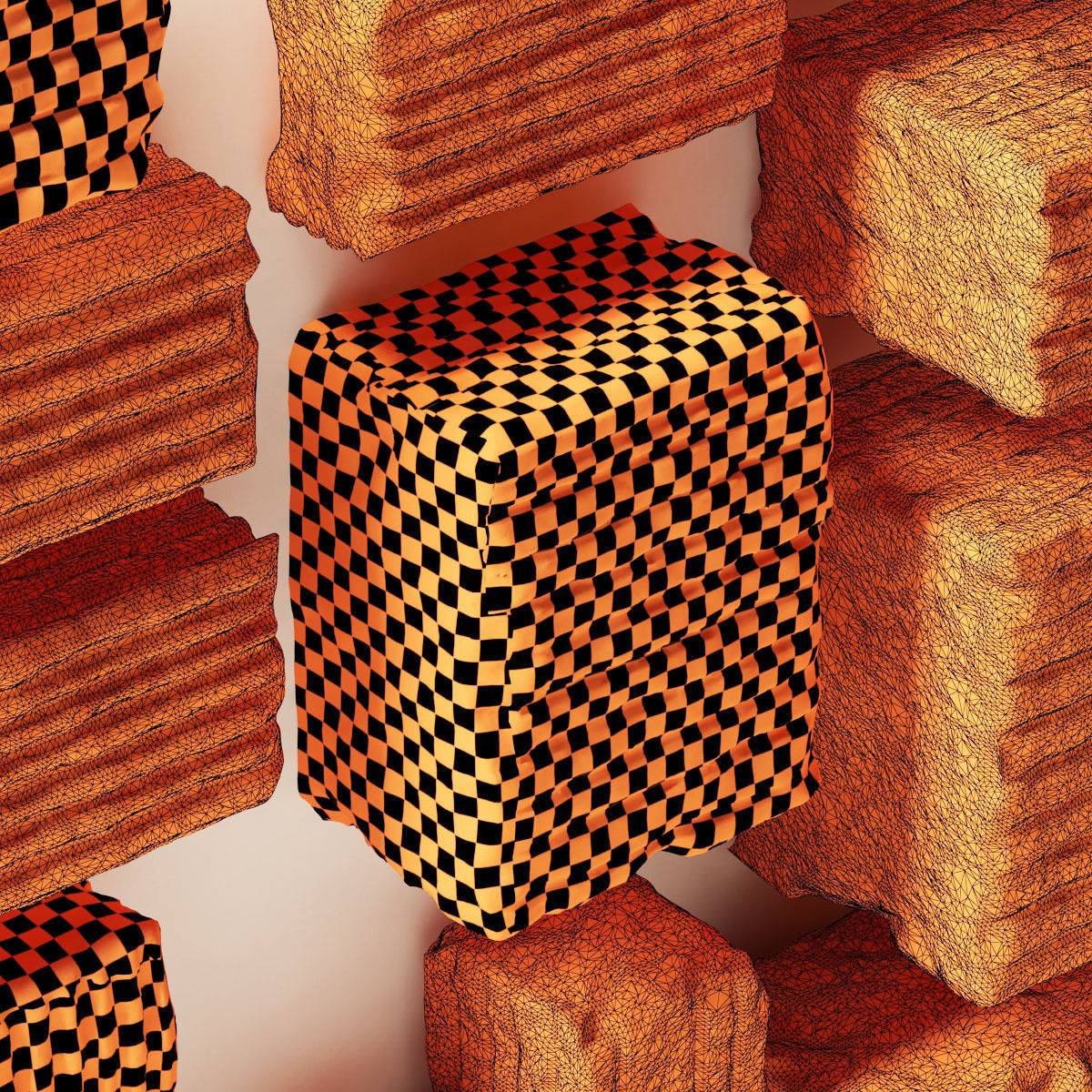 Slab decor hole facture n1 3D model_8