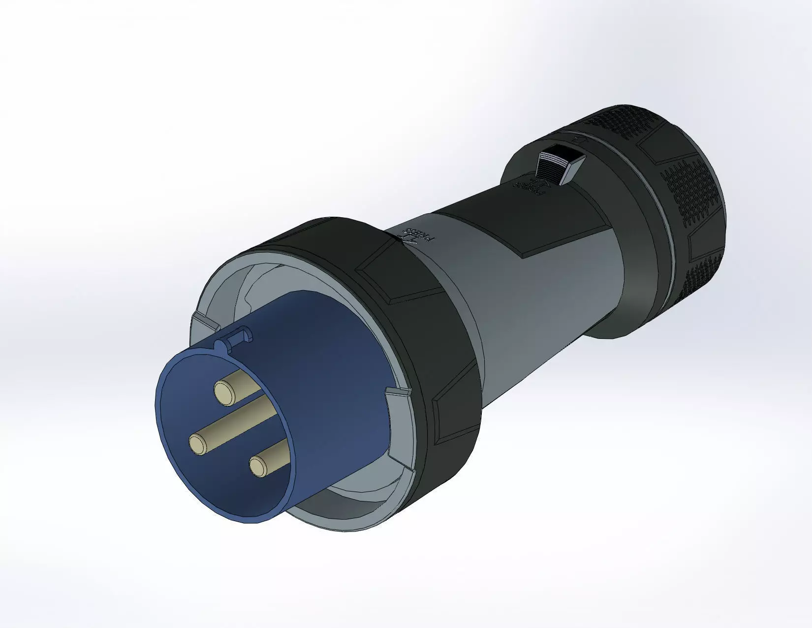 Stecker PowerTOP Xtra 125A 3P IP67 3D model