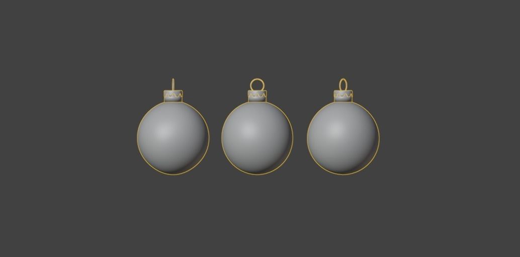 Bright christmas balls 3D model_3