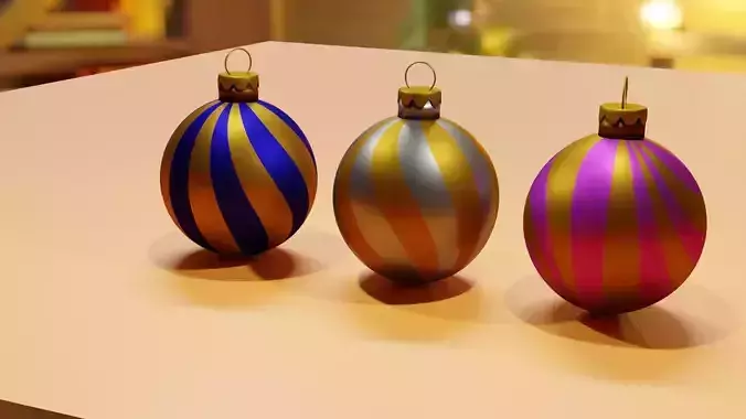 Bright christmas balls