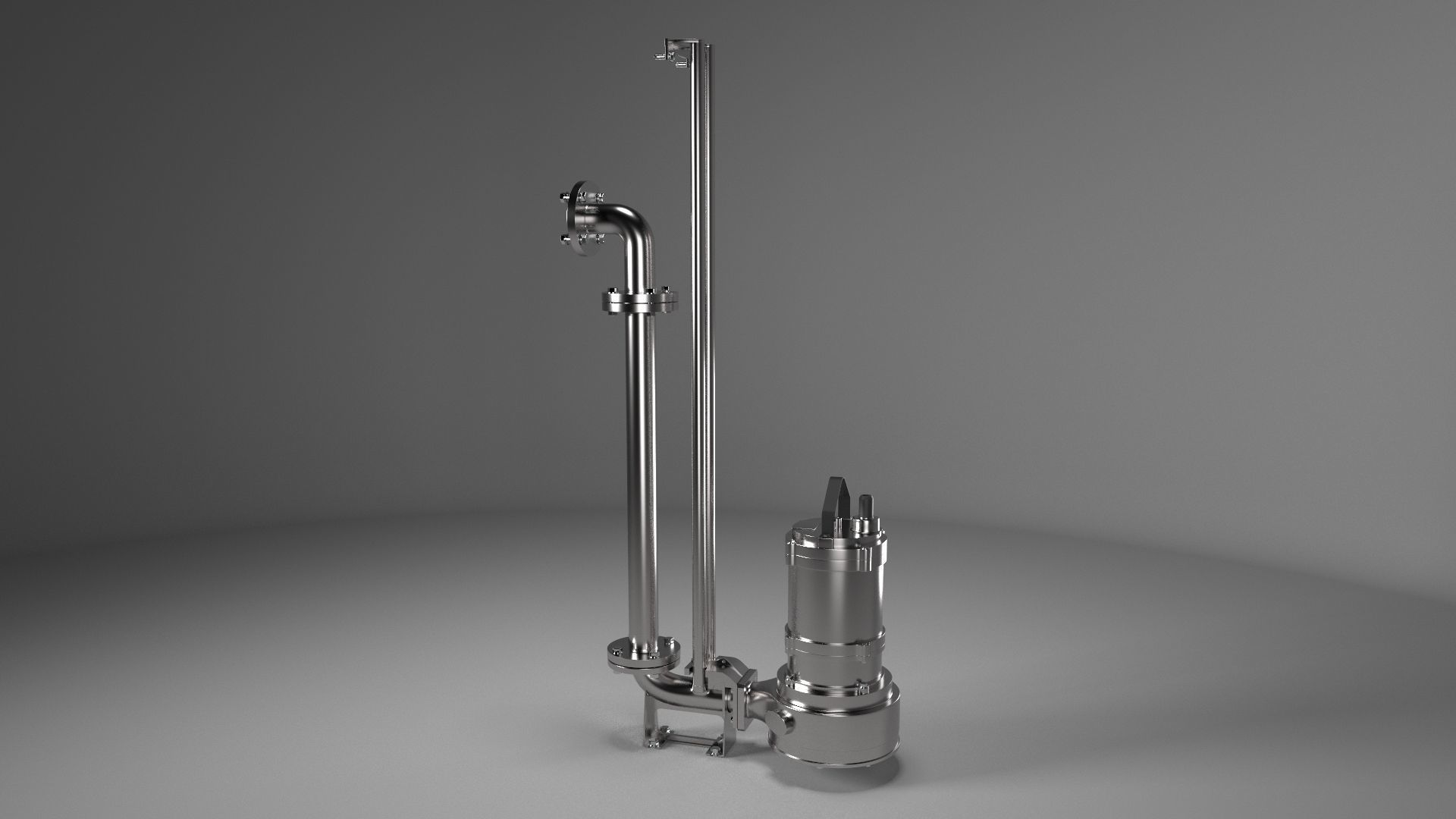 Sewage Pump 3D model_1