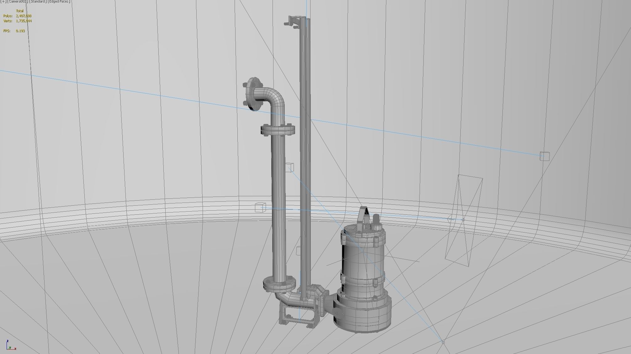 Sewage Pump 3D model_8