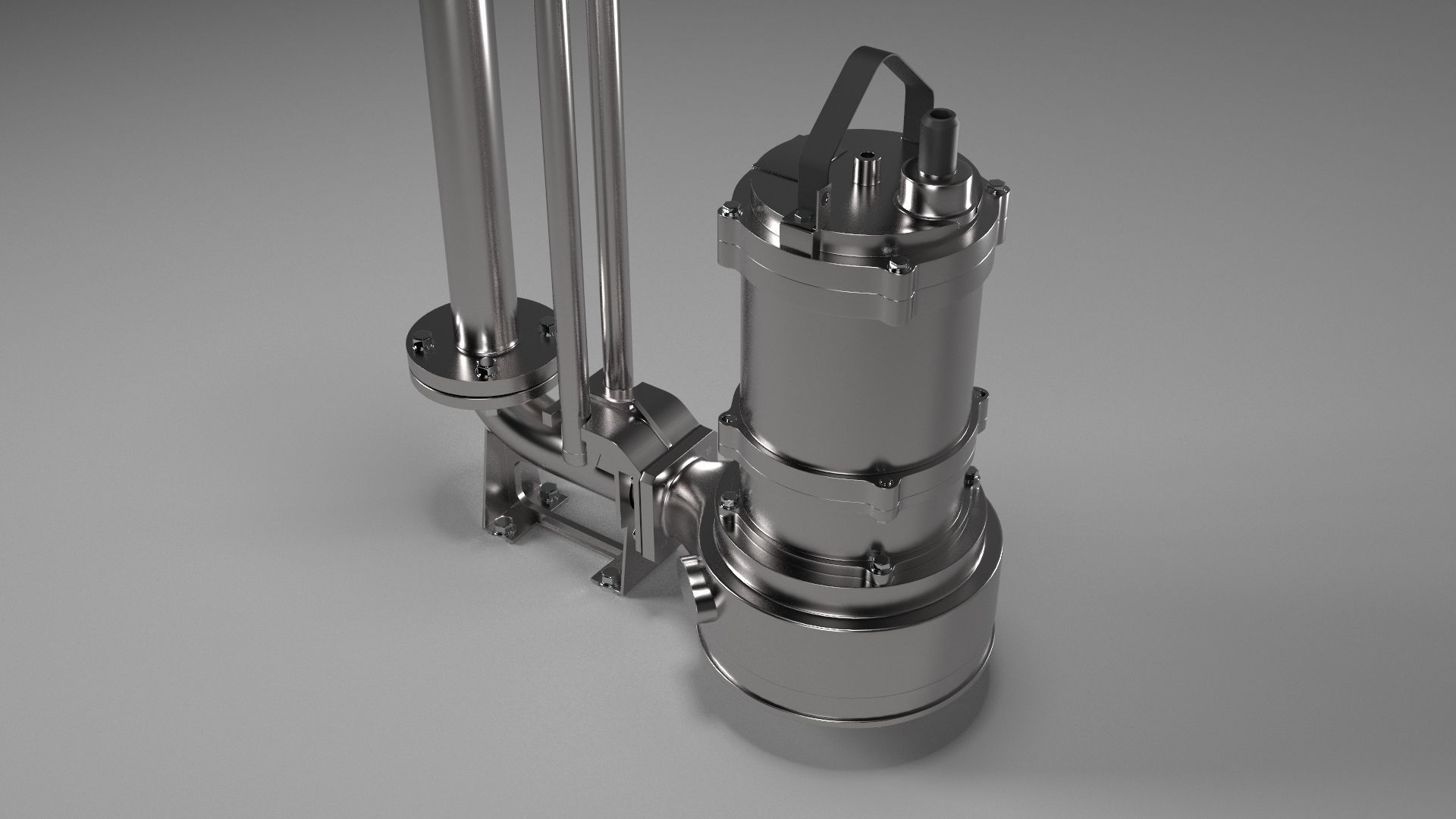 Sewage Pump 3D model_4