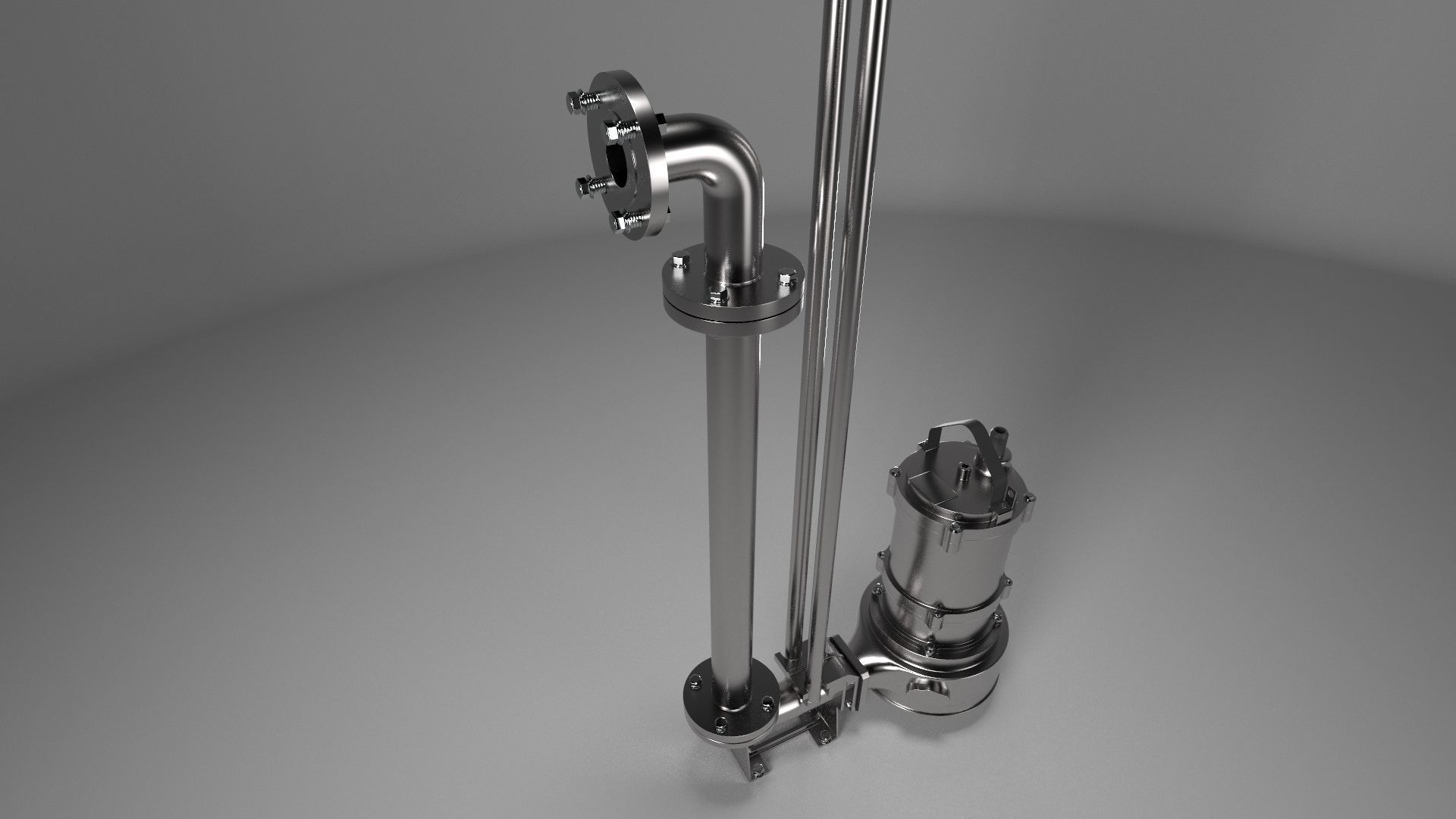 Sewage Pump 3D model_3