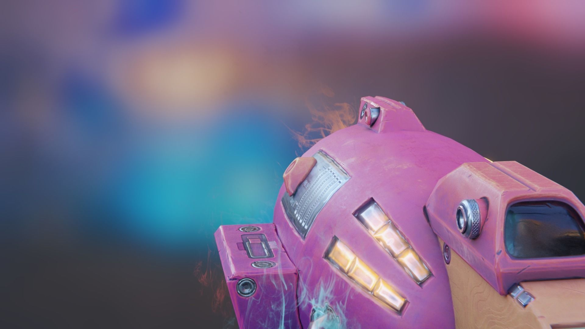 Stylized Blaster Low-poly 3D model_3